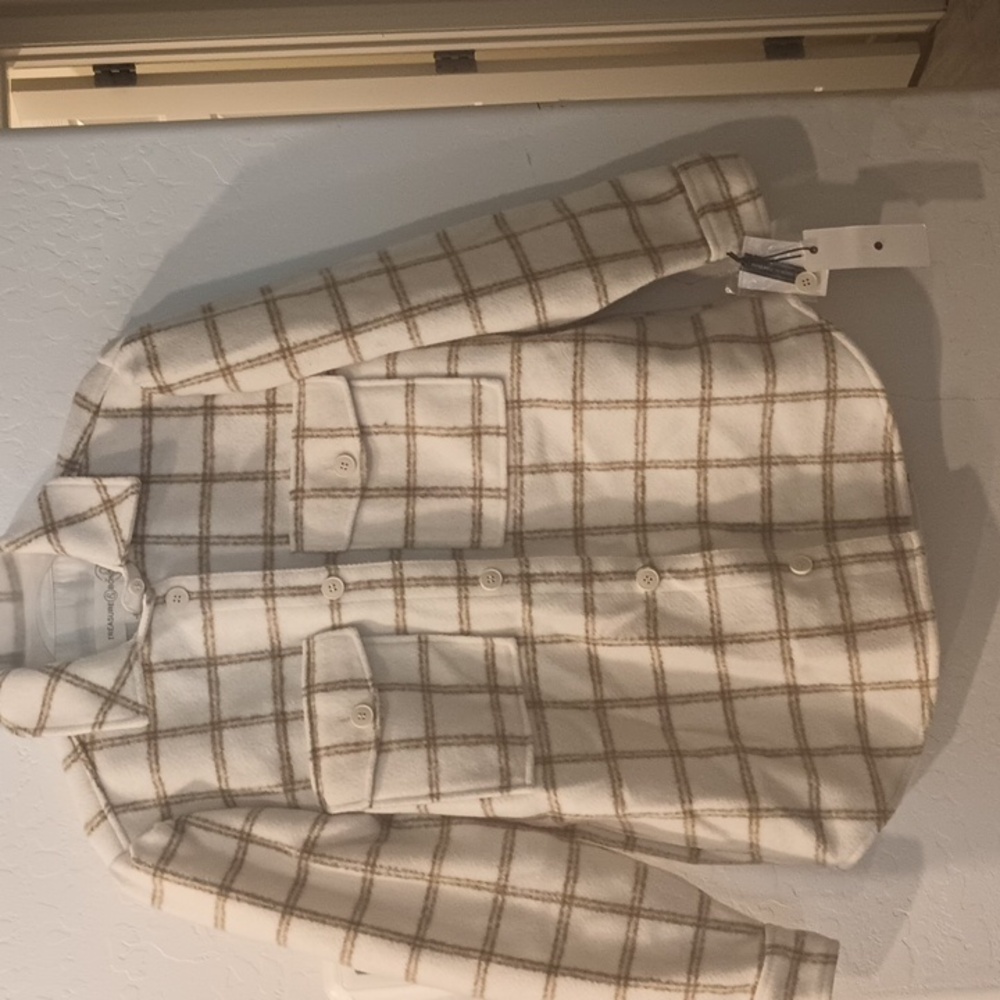 TREASURE & BOND BUTTON UP PLAID JACKET